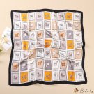 New simulation silk scarf 70cm printed long small silk scarf square scarf ladies decorative fashion 