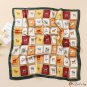 New simulation silk scarf 70cm printed long small silk scarf square scarf ladies decorative fashion 