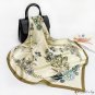 New simulation of silk 90 silk scarf female shawl printed color Ding large square scarf Chinese wind