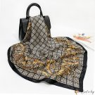 New simulation silk scarf female shawl printed color ding large square scarf scarf neck scarf