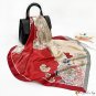New simulation of silk scarf female Chinese wind shawl printed large square scarf scarf neck scarf