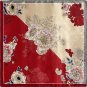 New simulation of silk scarf female Chinese wind shawl printed large square scarf scarf neck scarf