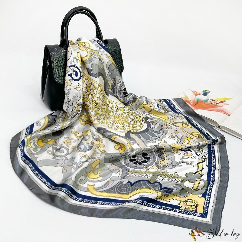 New simulation silk scarf female cashew shawl large square scarf headscarf scarf neck scarf