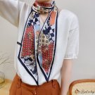 Spring floating ribbon simulation silk headscarf decorative diagonal silk scarf female hair tie scar