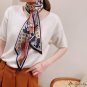 Spring floating ribbon simulation silk headscarf decorative diagonal silk scarf female hair tie scar