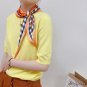 New simulated silk triangle scarf covering the face of small silk scarf ladies decorative fashion ne