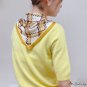 The new simulation silk triangle scarf neck protector hair ribbon silk scarf ladies decorative fashi
