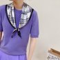 The new simulation silk triangle scarf neck protector hair ribbon silk scarf ladies decorative fashi
