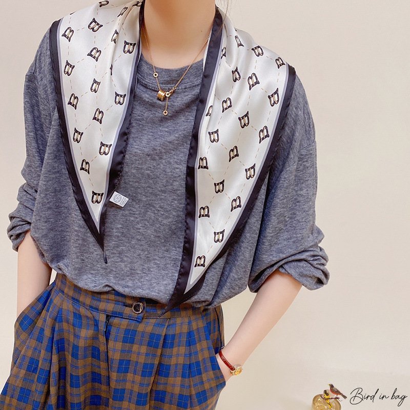 Spring and summer new triangle scarf sunshade wrap headscarf hairband ladies decorative fashion neck
