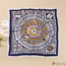 New simulation silk scarf 70cm printed long small silk scarf square scarf ladies decorative neckerch