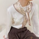 Spring and summer new simulation silk triangle scarf headscarf hair ribbon silk scarf ladies decorat