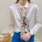 Spring new diagonal small floating ribbon simulation silk tied package silk scarf female satin chiff