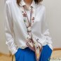 Spring small floating ribbon simulation silk tied package diagonal silk scarf female satin chiffon p