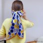 Spring small floating ribbon simulation silk tied package diagonal silk scarf female satin chiffon p