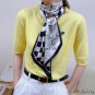 Spring floating ribbon simulation silk headscarf decorative diagonal silk scarf female hair tie scar