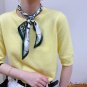 Spring floating ribbon simulation silk headscarf decorative diagonal silk scarf female hair tie scar