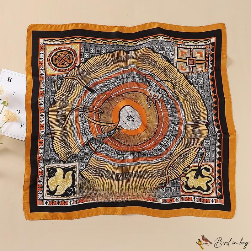 New 70cm simulation silk scarf silk scarf tied hair tied female square scarf