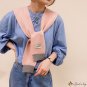 New knitted shawl female spring bird check lap shoulder students double-sided wool color scarf