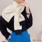 New knitted shawl female spring bird check lap shoulder students double-sided wool color scarf