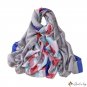 New long scarf simulation silk silk scarf female plaid printing new silk satin light beach scarf sha