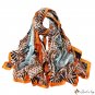New large long scarf simulation silk scarf female Ma new silk satin light beach towel scarf shawl