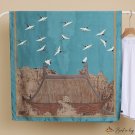 Fairy crane long scarf new spring simulation silk scarf female printing new silk satin beach scarf l