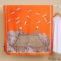 Fairy crane long scarf new spring simulation silk scarf female printing new silk satin beach scarf l