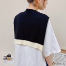 New knitted shawl female spring candy color hitch shoulder students double-sided wool color scarf