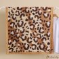 New long scarf simulation silk silk scarf female leopard print new silk satin light beach scarf shaw