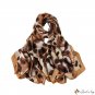 New long scarf simulation silk silk scarf female leopard print new silk satin light beach scarf shaw