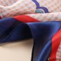 Long scarf simulation silk scarf female bird check letter print new silk satin light beach scarf sha