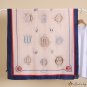 Long scarf simulation silk scarf female bird check letter print new silk satin light beach scarf sha