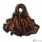 New printed pattern spring and autumn imitation silk medium-length silk scarf fashionable and fashio