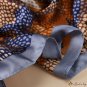 The new cashew pattern spring and autumn imitation silk medium-length silk scarf fashionable foreign