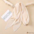 Pure color new imitation silk scarf female clothing with minimalist wind thin paragraph finale cloud