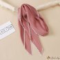 Pure color new imitation silk scarf female clothing with minimalist wind thin paragraph finale cloud