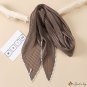 Pure color new imitation silk scarf female clothing with minimalist wind thin paragraph finale cloud