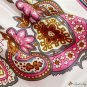 New simulation silk scarf female flow large square scarf 90cm scarf printing neck scarf