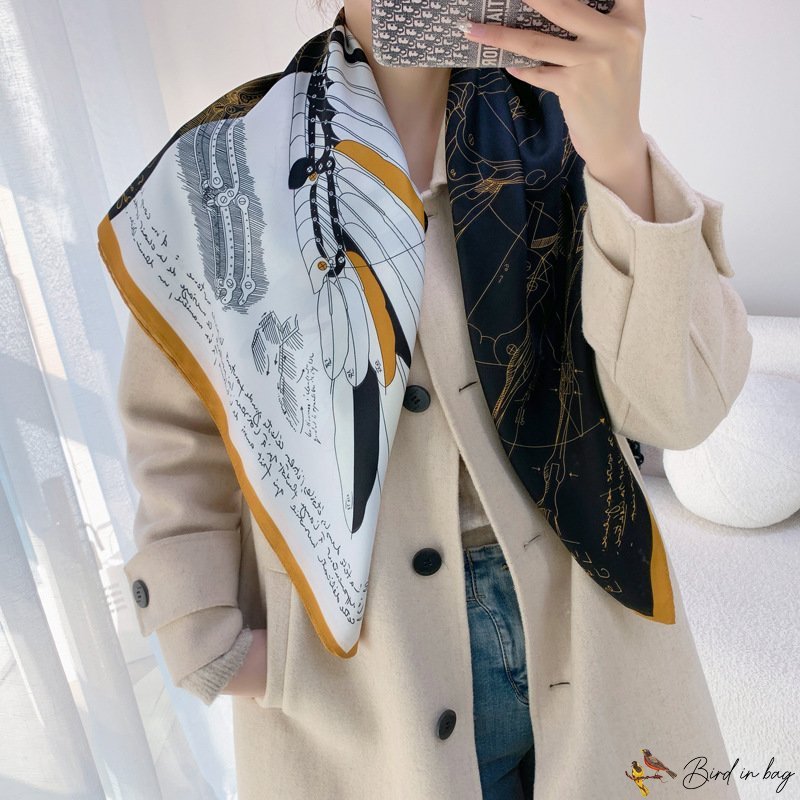 New 90 simulated silk square scarf temperament silk scarf female collar scarf neck tie waist shawl s