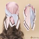 Spring and summer new simulation silk scarf female career splicing neck scarf scarf headscarf hair b