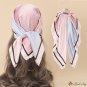 Spring and summer new simulation silk scarf female career splicing neck scarf scarf headscarf hair b