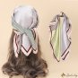 Spring and summer new simulation silk scarf female career splicing neck scarf scarf headscarf hair b