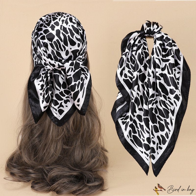 New printing 60cm simulation silk scarf professional decoration small square scarf scarf neck scarf 