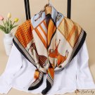 Spring new 110 simulated silk horse silk scarf large square scarf female package head yarn stall sca