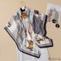 Spring new 110 simulated silk horse silk scarf large square scarf female package head yarn stall sca