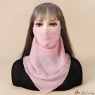 New solid color mask towel sunshade breathable neck protector scarf veil scarf