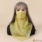 New solid color mask towel sunshade breathable neck protector scarf veil scarf