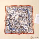 Spring and summer new 90CM imitation silk large square scarf cashew flower temperament ladies silk s