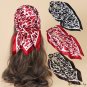 New leopard print 60cm simulation silk scarf professional decoration small square scarf scarf neck s