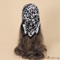 New leopard print 60cm simulation silk scarf professional decoration small square scarf scarf neck s